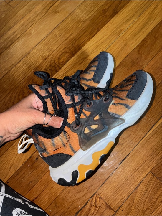 Nike Other - Kids Orange Tiger Print Nike React Presto  Sneakers